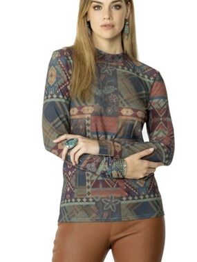 Double D Ranch Great Camps Long Sleeve Mesh Women’s Top XS